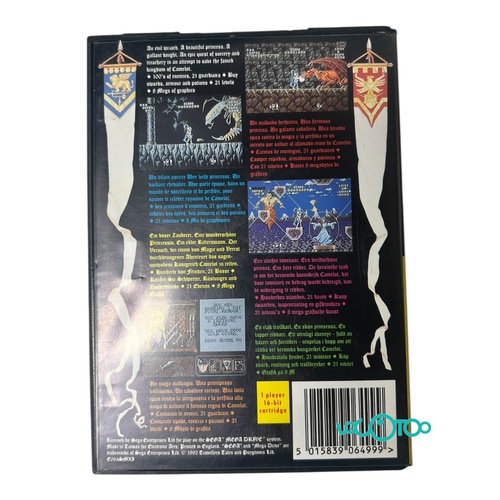 Videojuego MEGA DRIVE THE LEGEND OF GALAHAD