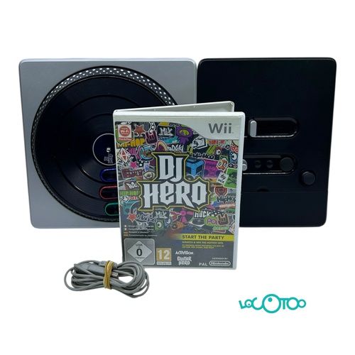 NINTENDO WII DJ HERO + MESA DE MEZCLAS