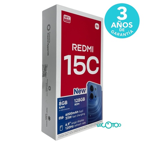 XIAOMI REDMI 15C 128GB NEGRO