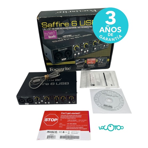 Tarjeta De Sonido FOCUSRITE SAFFIRE 6 USB