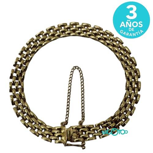 Pulsera Oro Cierre Caja 17 cm