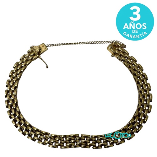 Pulsera Oro Cierre Caja 17 cm