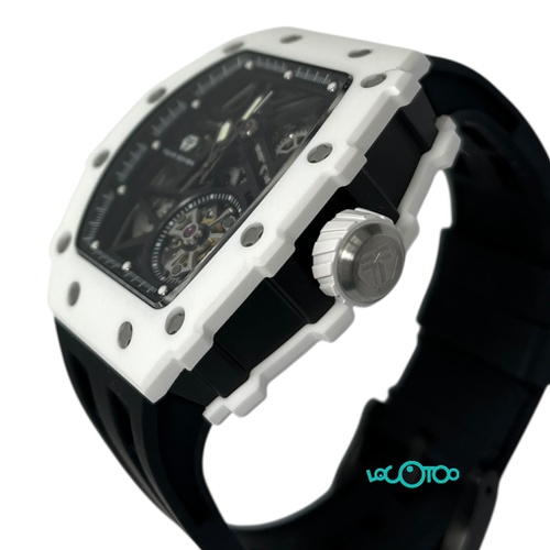 RELOJ TSAR BOMBA TB8209C ESQUELETO BLANCO