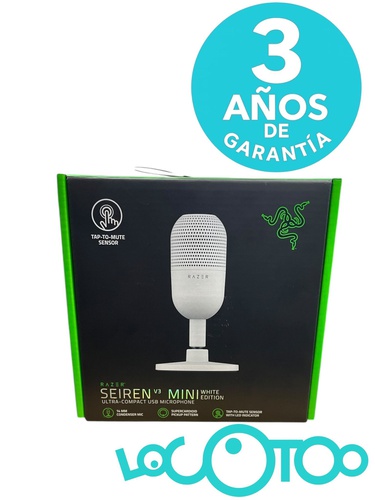 MICRÓFONO RACER SEIREN V3 MINI WHITE EDITIO