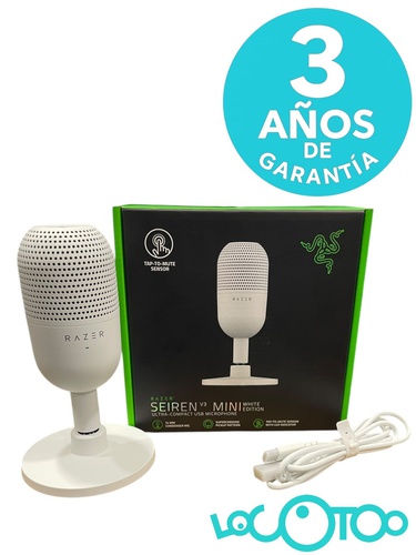 MICRÓFONO RACER SEIREN V3 MINI WHITE EDITIO