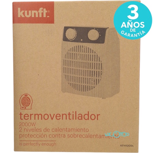 TERMOVENTILADOR KUNFT 2000W KFH10094