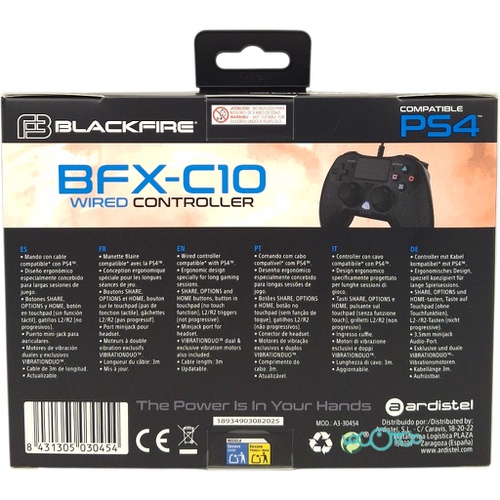 MANDO WIRED PS4 BLACKFIRE BFX-C10 