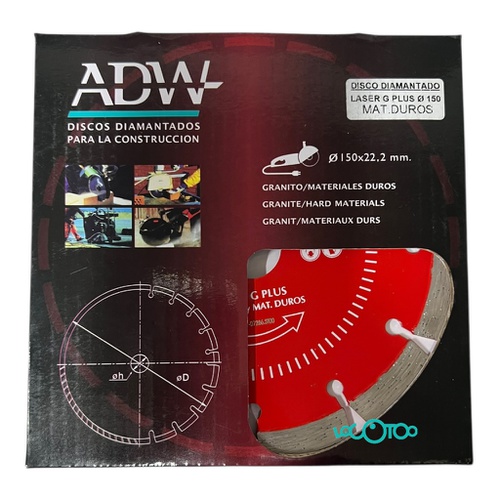 Consumible Bricolaje ADW LASER G PLUS 150MM
