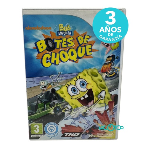 NINTENDO WII BOB ESPONJA BOTES DE CHOQUE