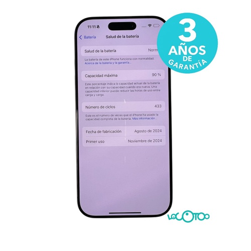 Smartphone APPLE IPHONE 16 PRO Libre 6,3 ''