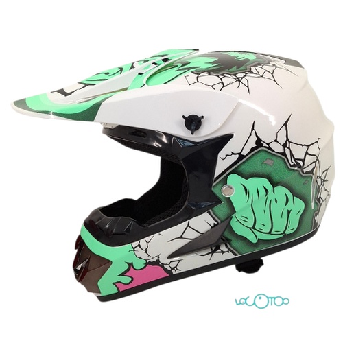 CASCO DE MOTOCROSS HULK DOT FMVSS 218
