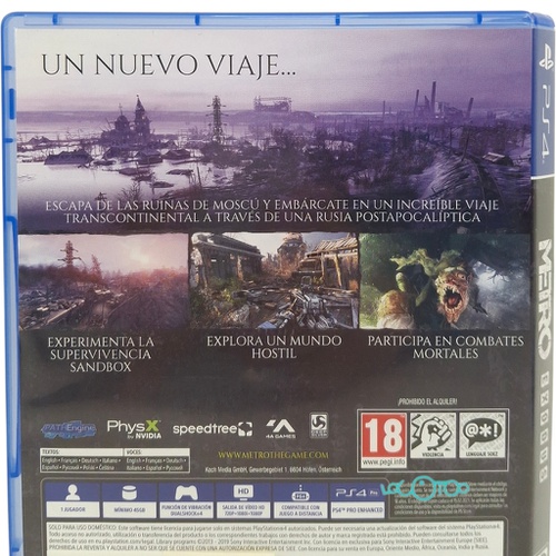 METRO EXODUS SONY PS4