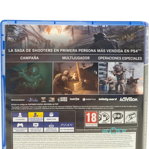 CALL OF DUTY: MODERN WARFARE SONY PS4