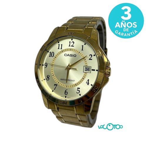 RELOJ CASIO MTP-V004G-9B DORADO 42MM
