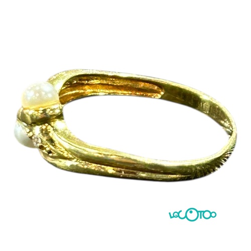 Anillo Oro 18K con perlas 