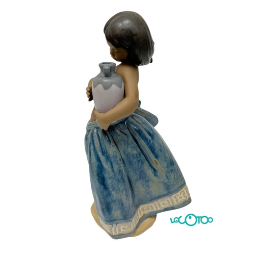 LLADRÓ NIÑA CON JARRÓN CERÁMICA