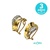Par Pendientes Oro 18Kt BLANCO Y AMARILLO C