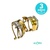 Par Pendientes Oro 18Kt BLANCO Y AMARILLO C