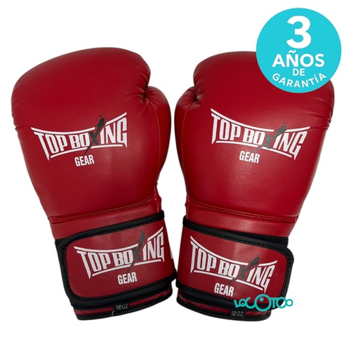 GUANTES BOXEO TOP BOXING GEAR ROJOS 12OZ