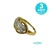 ANILLO ORO 18KT CON CIRS 2,5g
