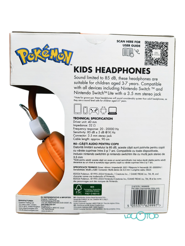 AURICULARES INFANTILES POKEMON