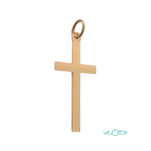 COLGANTE DE ORO DE 18K EN FORMA DE CRUZ
