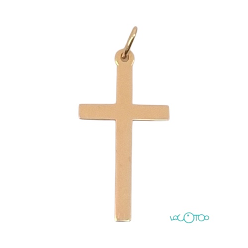COLGANTE DE ORO DE 18K EN FORMA DE CRUZ