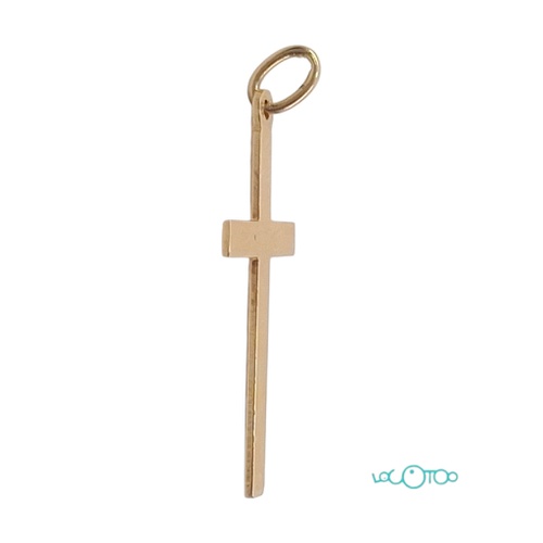 COLGANTE DE ORO DE 18K EN FORMA DE CRUZ