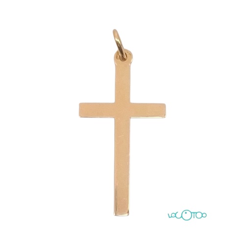 COLGANTE DE ORO DE 18K EN FORMA DE CRUZ