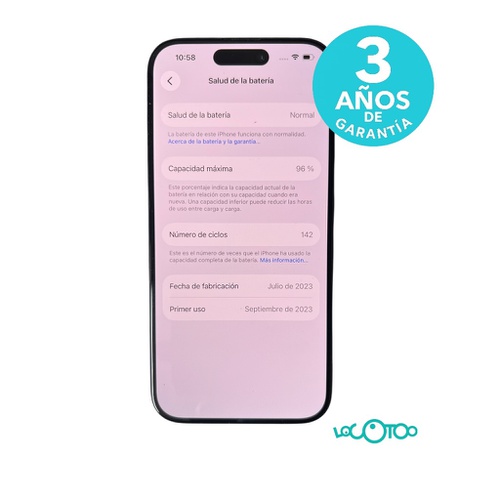 Smartphone APPLE IPHONE 15 PRO Libre 6,1 ''