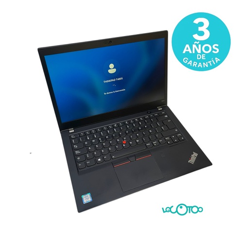Portátil LENOVO THINKPAD T480S 256 GB SSD 8