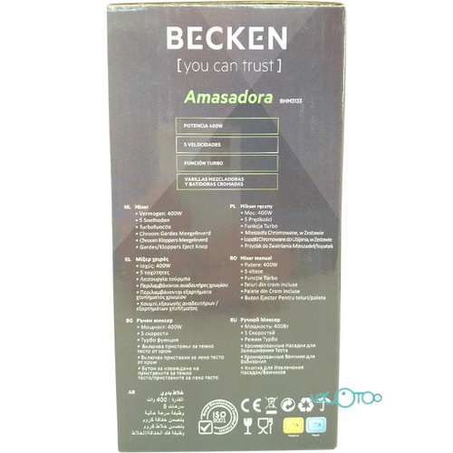 AMASADORA BECKEN BHM3133