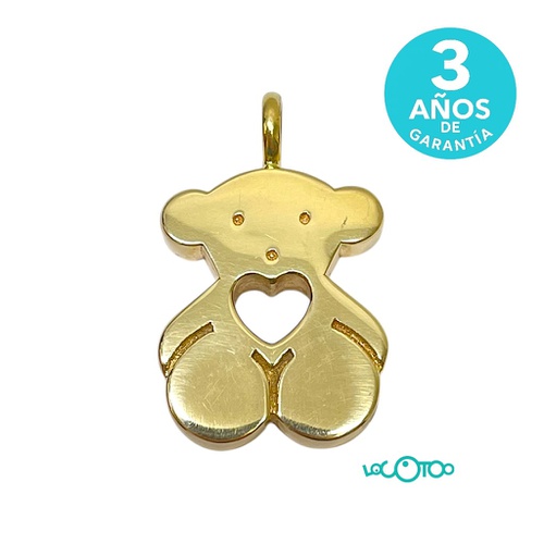 Colgante Oso con Corazón Oro 18K 4,51g