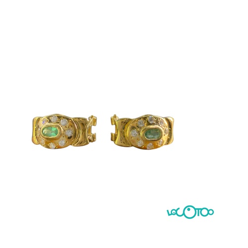 PENDIENTES ORO 18K CON PIEDRAS