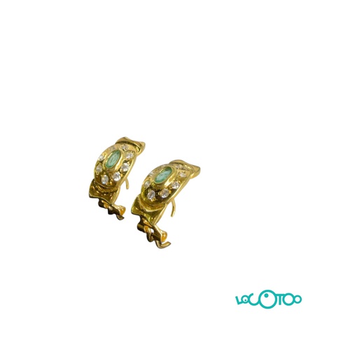 PENDIENTES ORO 18K CON PIEDRAS