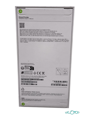 Smartphone APPLE IPHONE 17 PRO MAX Libre 6,