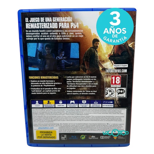 Videojuego SONY PS4 THE LAST OF US REMASTER