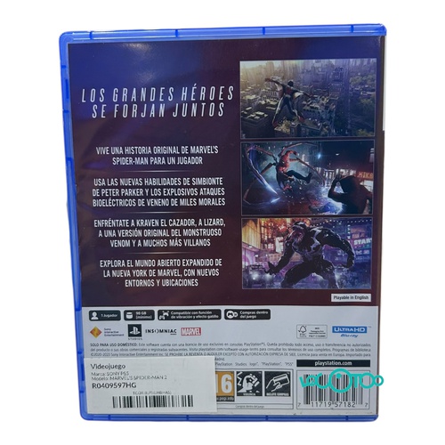 Videojuego SONY PS5 MARVEL'S SPIDER-MAN 2 