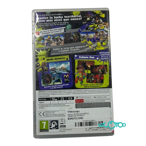 Videojuego NINTENDO SWITCH SPLATOON 3 