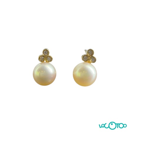 PENDIENTES ORO 18K CON PIEDRAS