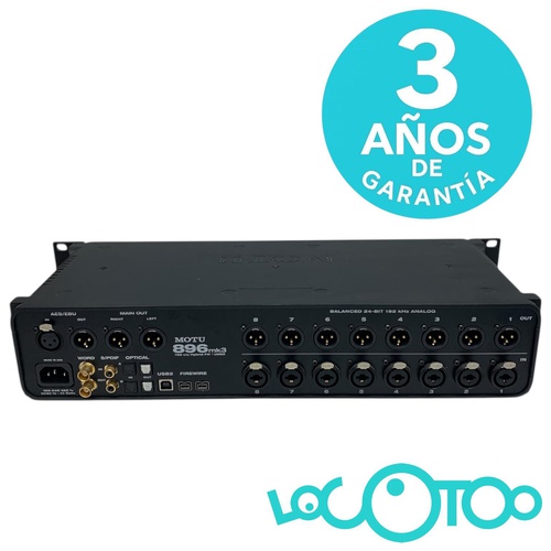 TARJETA DE SONIDO MOTU INTERFACE 896 MK3