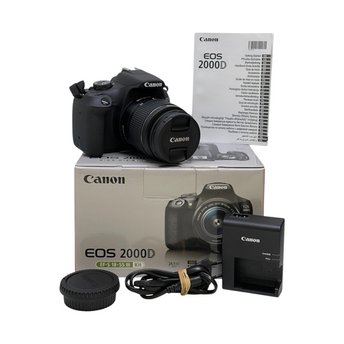 Cámara Réflex CANON EOS 2000D + EF-S 18-55M