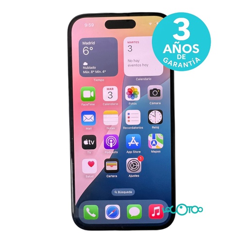 Smartphone APPLE IPHONE 16 Libre 6,1 '' 8 G