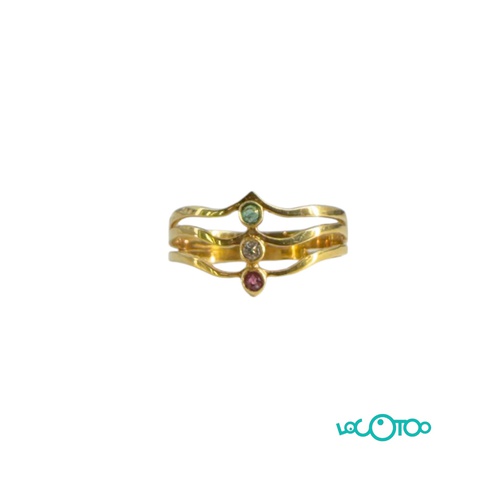 ANILLO ORO 18K CON PIEDRAS