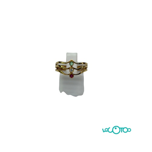 ANILLO ORO 18K CON PIEDRAS