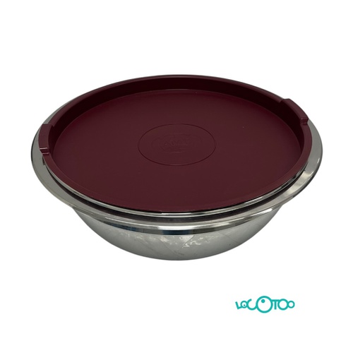 OLLA AMC BOL ROJA Y PLATEADA