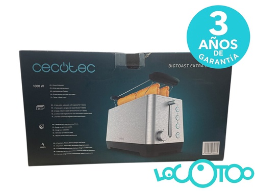TOSTADORA CECOTEC BIGTOAST EXTRA DOUBLE 