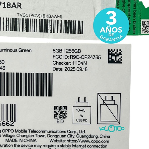 Smartphone OPPO RENO 14 F 5G Libre 6,57 '' 