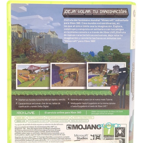 MINECRAFT  XBOX 360 EDITION MICROSOFT XBOX 