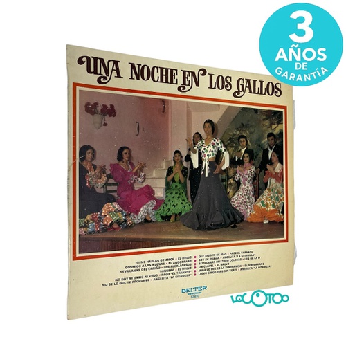 VINILO BELTER UNA NOCHE EN LOS GALLOS FLAME